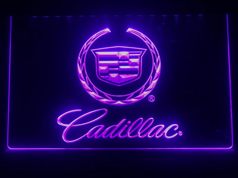D041 Cadillac LED Neon Light Pasirašyti